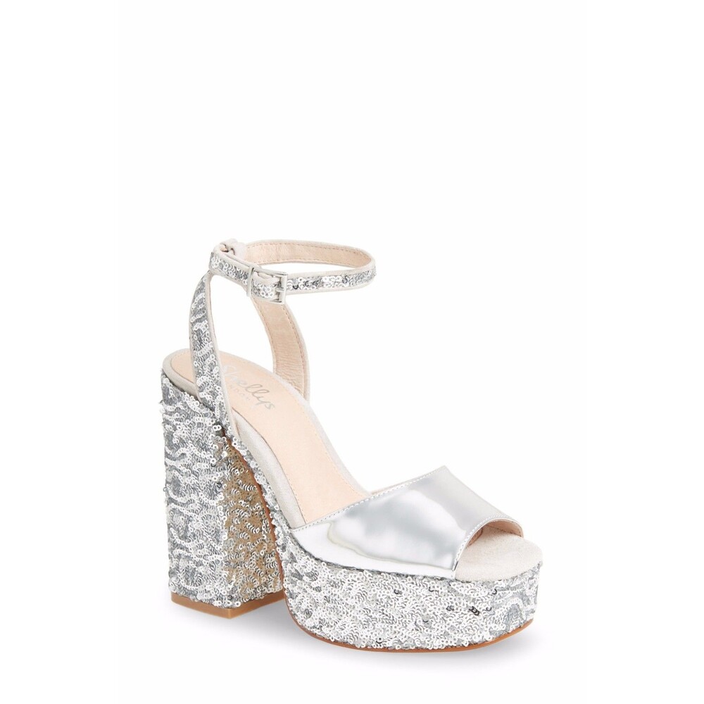NWOB Shellys London Dena Sequin Platform Sandal